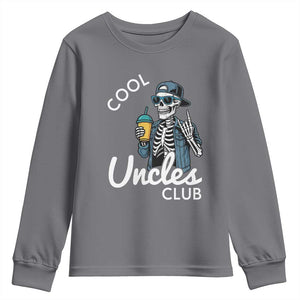 Cool Uncles Club Youth Sweatshirt Funny Uncle Skeleton