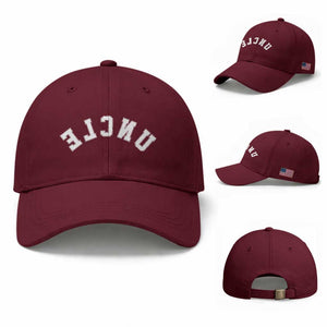 Uncles Baseball Cap Pregnancy Announcement Gifts For Uncle Retro Upside Down Text