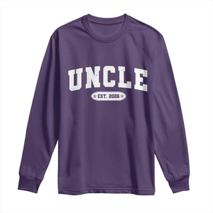 Promoted To Uncle Est 2026 Long Sleeve Shirt New Uncle Gift
