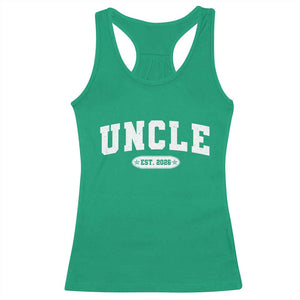 Promoted To Uncle Est 2026 Racerback Tank Top New Uncle Gift TS10 Irish Green Print Your Wear