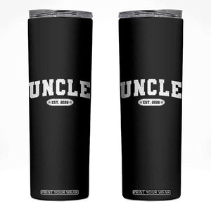 Promoted To Uncle Est 2026 Skinny Tumbler New Uncle Gift TS10 Black Print Your Wear