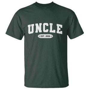 Promoted To Uncle Est 2026 T Shirt New Uncle Gift TS10 Dark Forest Green Print Your Wear