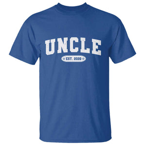 Promoted To Uncle Est 2026 T Shirt New Uncle Gift TS10 Royal Blue Print Your Wear