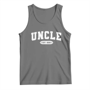 Promoted To Uncle Est 2026 Tank Top New Uncle Gift TS10 Black Heather Print Your Wear