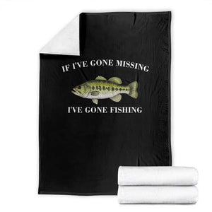 Funny Bass Fishing Throw Blanket Largemouth Bass Anglers Outdoor Lovers