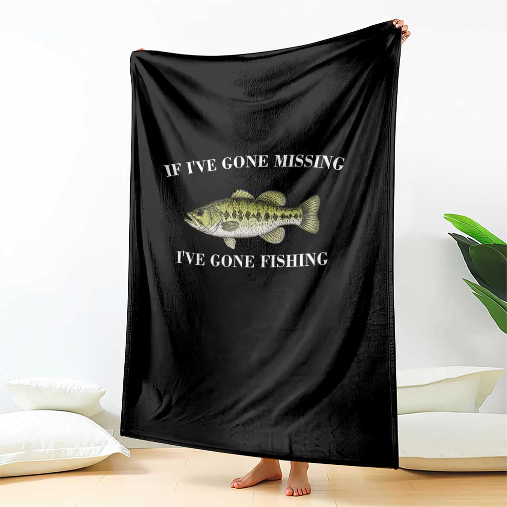Funny Bass Fishing Throw Blanket Largemouth Bass Anglers Outdoor Lovers