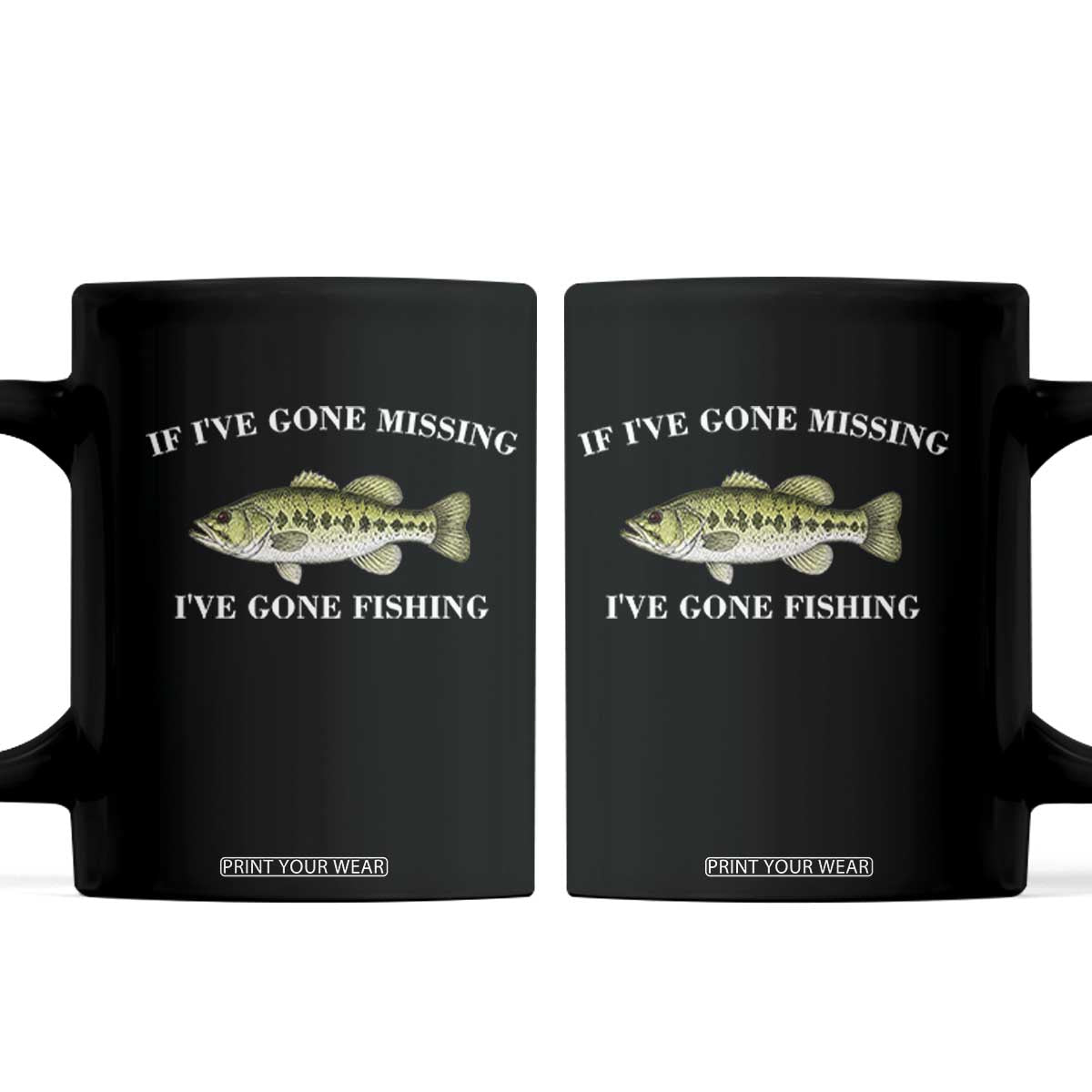 Funny Bass Fishing Coffee Mug Largemouth Bass Anglers Outdoor Lovers