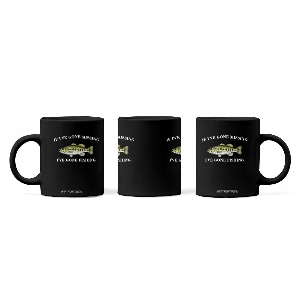Funny Bass Fishing Coffee Mug Largemouth Bass Anglers Outdoor Lovers