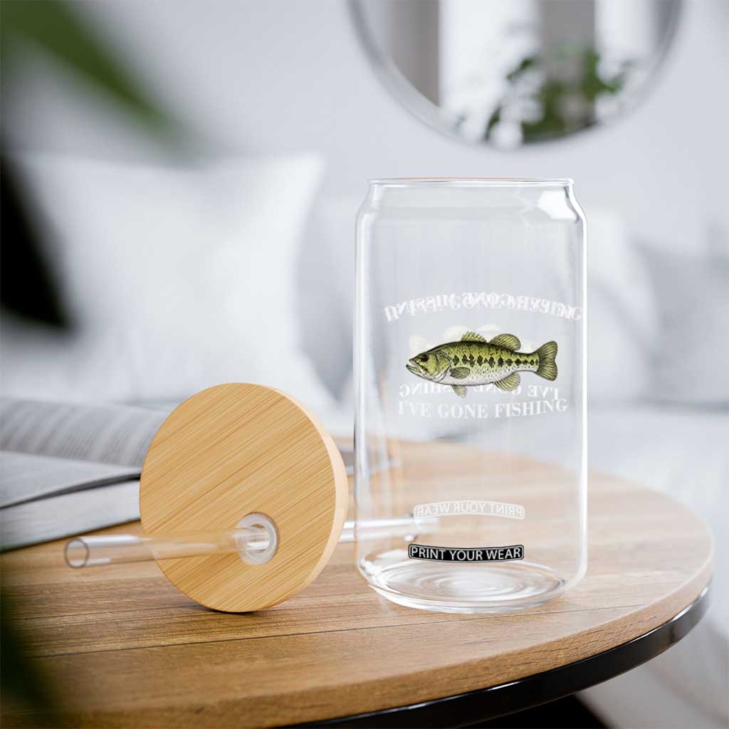 Funny Bass Fishing Glass Can Largemouth Bass Anglers Outdoor Lovers