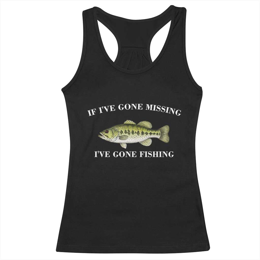 Funny Bass Fishing Racerback Tank Top Largemouth Bass Anglers Outdoor Lovers