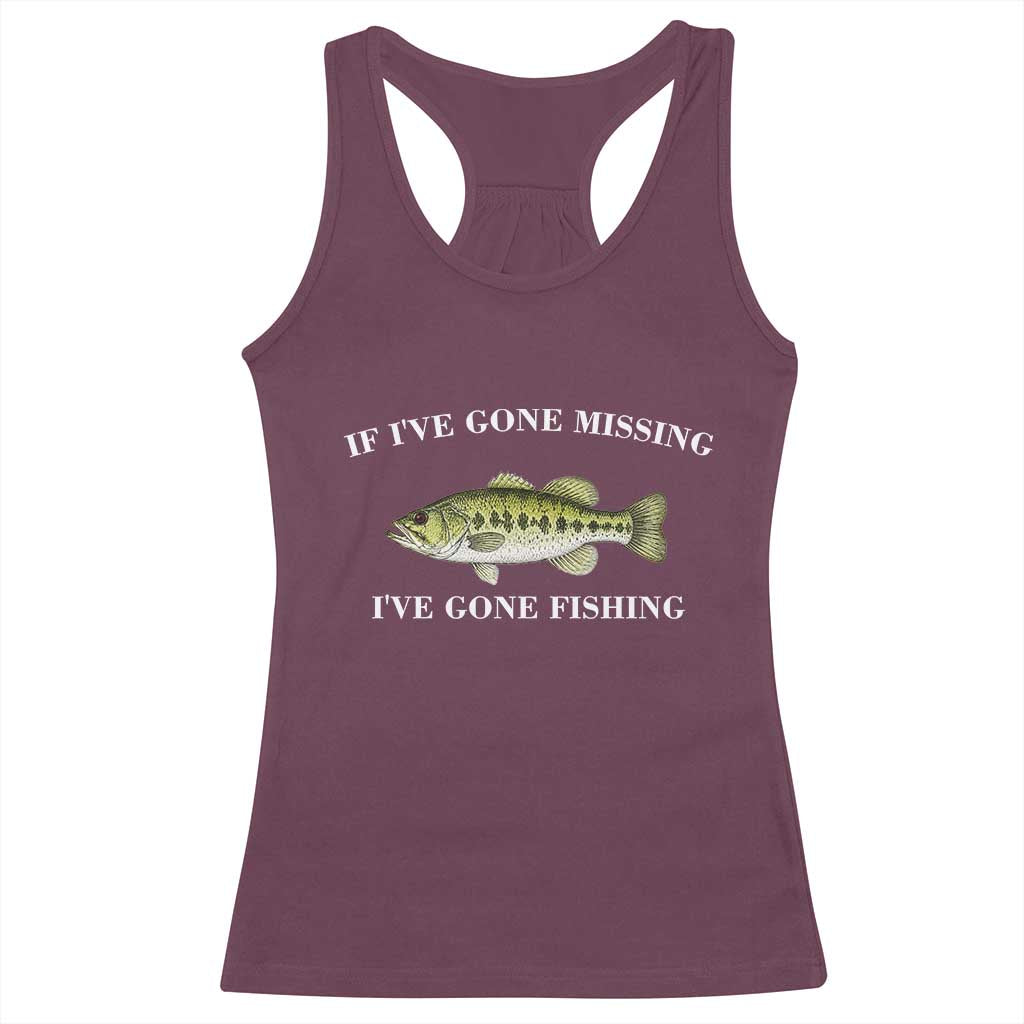 Funny Bass Fishing Racerback Tank Top Largemouth Bass Anglers Outdoor Lovers