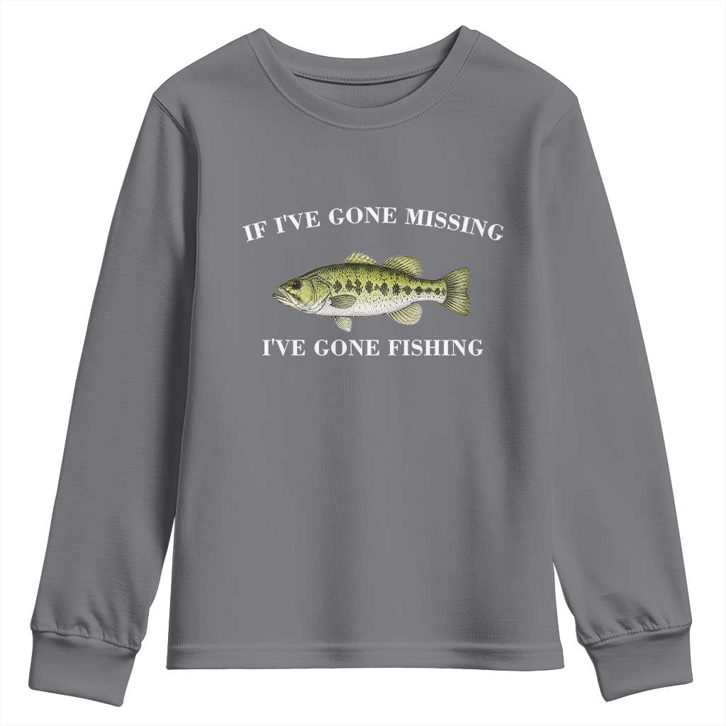 Funny Bass Fishing Youth Sweatshirt Largemouth Bass Anglers Outdoor Lovers