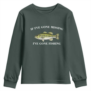 Funny Bass Fishing Youth Sweatshirt Largemouth Bass Anglers Outdoor Lovers