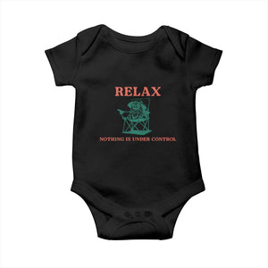 Chill Pug Baby Onesie Vintage Dog Lovers Relax Nothing Is Under Control Summer Chilling Vibes