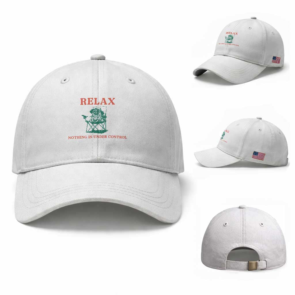 Chill Pug Baseball Cap Vintage Dog Lovers Relax Nothing Is Under Control Summer Chilling Vibes