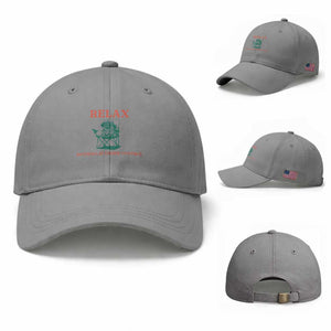 Chill Pug Baseball Cap Vintage Dog Lovers Relax Nothing Is Under Control Summer Chilling Vibes