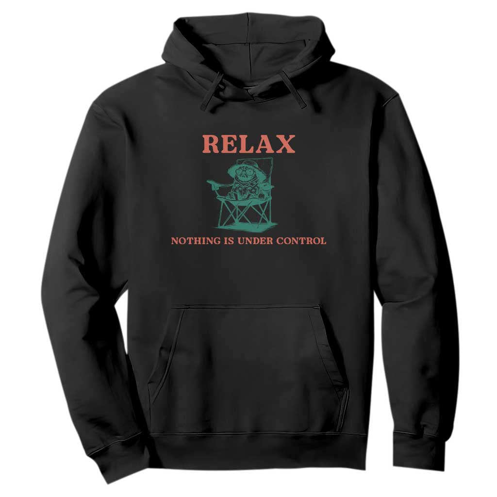 Chill Pug Hoodie Vintage Dog Lovers Relax Nothing Is Under Control Summer Chilling Vibes