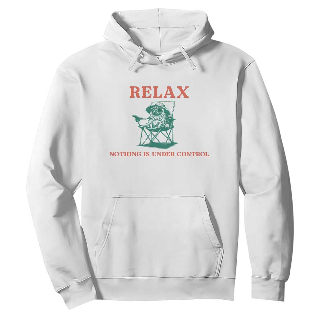 Chill Pug Hoodie Vintage Dog Lovers Relax Nothing Is Under Control Summer Chilling Vibes