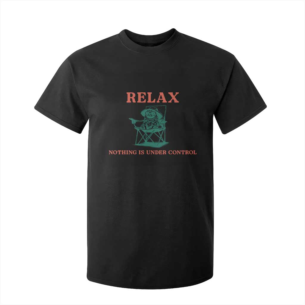 Chill Pug T Shirt For Kid Vintage Dog Lovers Relax Nothing Is Under Control Summer Chilling Vibes