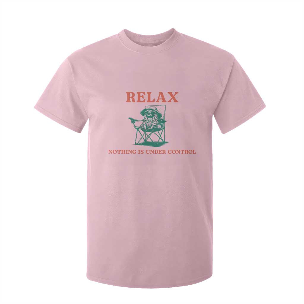 Chill Pug T Shirt For Kid Vintage Dog Lovers Relax Nothing Is Under Control Summer Chilling Vibes