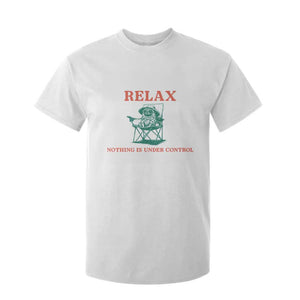 Chill Pug T Shirt For Kid Vintage Dog Lovers Relax Nothing Is Under Control Summer Chilling Vibes