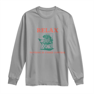 Chill Pug Long Sleeve Shirt Vintage Dog Lovers Relax Nothing Is Under Control Summer Chilling Vibes