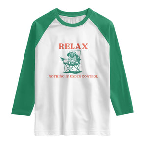 Chill Pug Raglan Shirt Vintage Dog Lovers Relax Nothing Is Under Control Summer Chilling Vibes