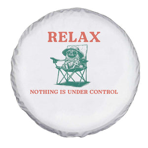 Chill Pug Spare Tire Cover Vintage Dog Lovers Relax Nothing Is Under Control Summer Chilling Vibes