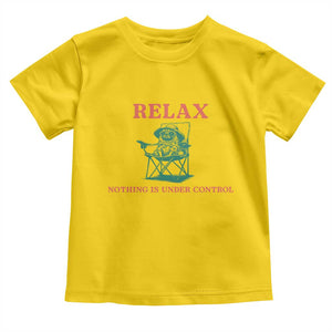 Chill Pug Toddler T Shirt Vintage Dog Lovers Relax Nothing Is Under Control Summer Chilling Vibes