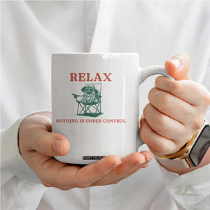 Chill Pug Coffee Mug Vintage Dog Lovers Relax Nothing Is Under Control Summer Chilling Vibes