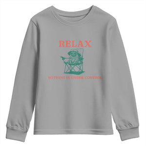 Chill Pug Youth Sweatshirt Vintage Dog Lovers Relax Nothing Is Under Control Summer Chilling Vibes