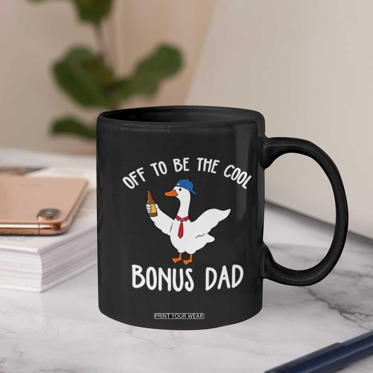 Funny Stepdad Silly Goose Coffee Mug Off To Be The Cool Bonus Dad TS10 Print Your Wear