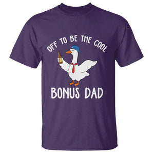 Funny Stepdad Silly Goose T Shirt Off To Be The Cool Bonus Dad TS10 Purple Print Your Wear
