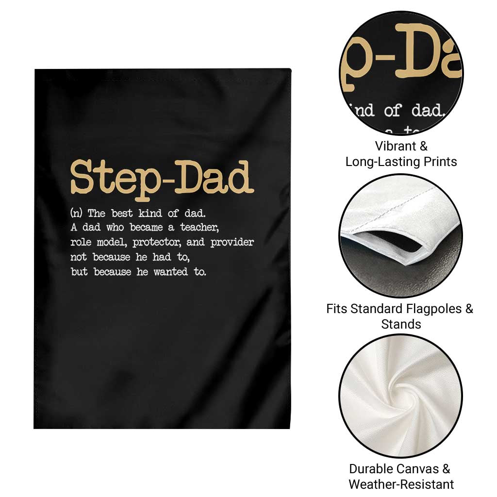 Stepdad Gifts Garden Flag Step Dad Definition Bonus Dad Fathers Day