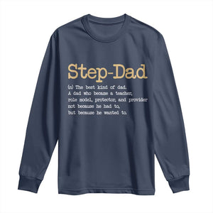 Stepdad Gifts Long Sleeve Shirt Step Dad Definition Bonus Dad Fathers Day