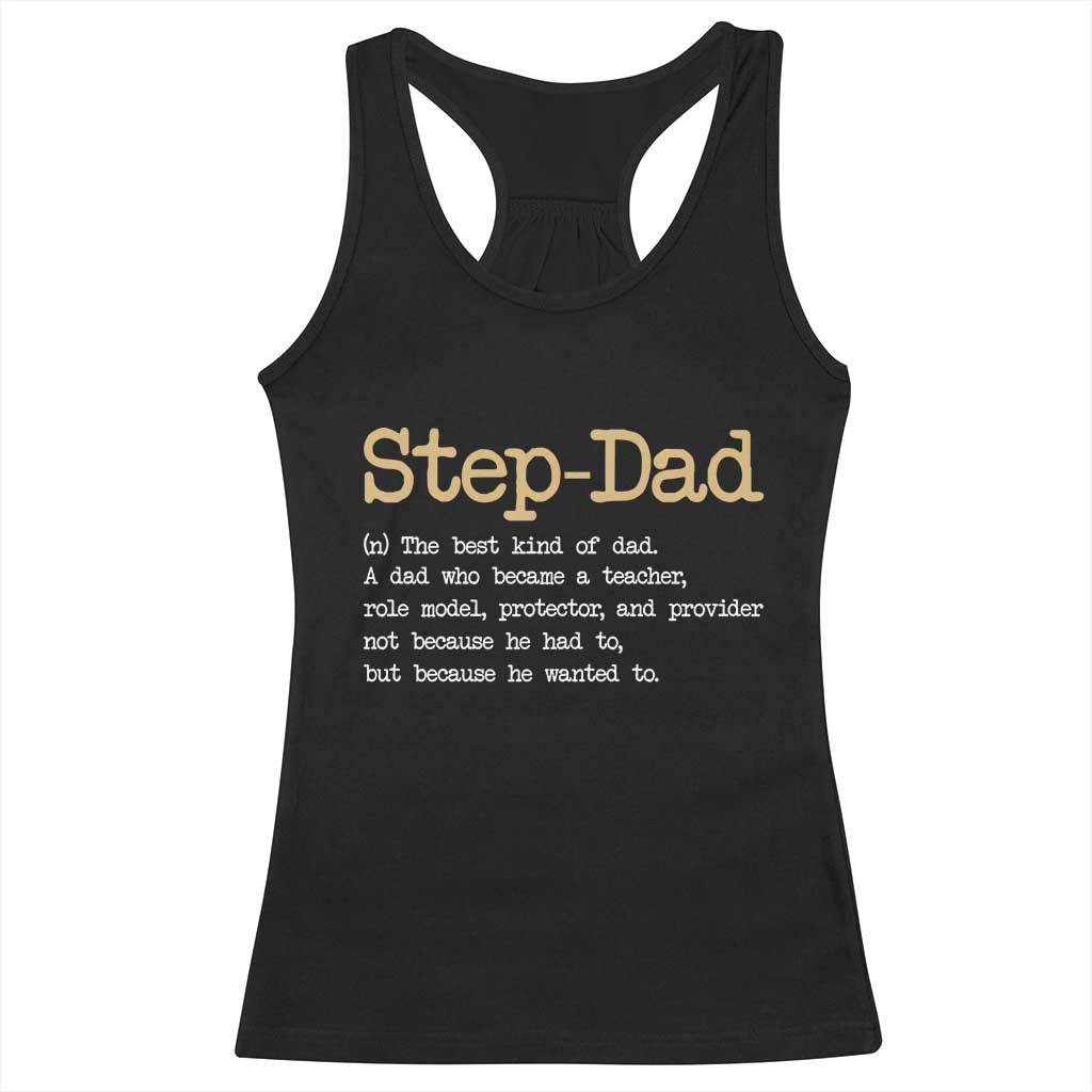 Stepdad Gifts Racerback Tank Top Step Dad Definition Bonus Dad Fathers Day