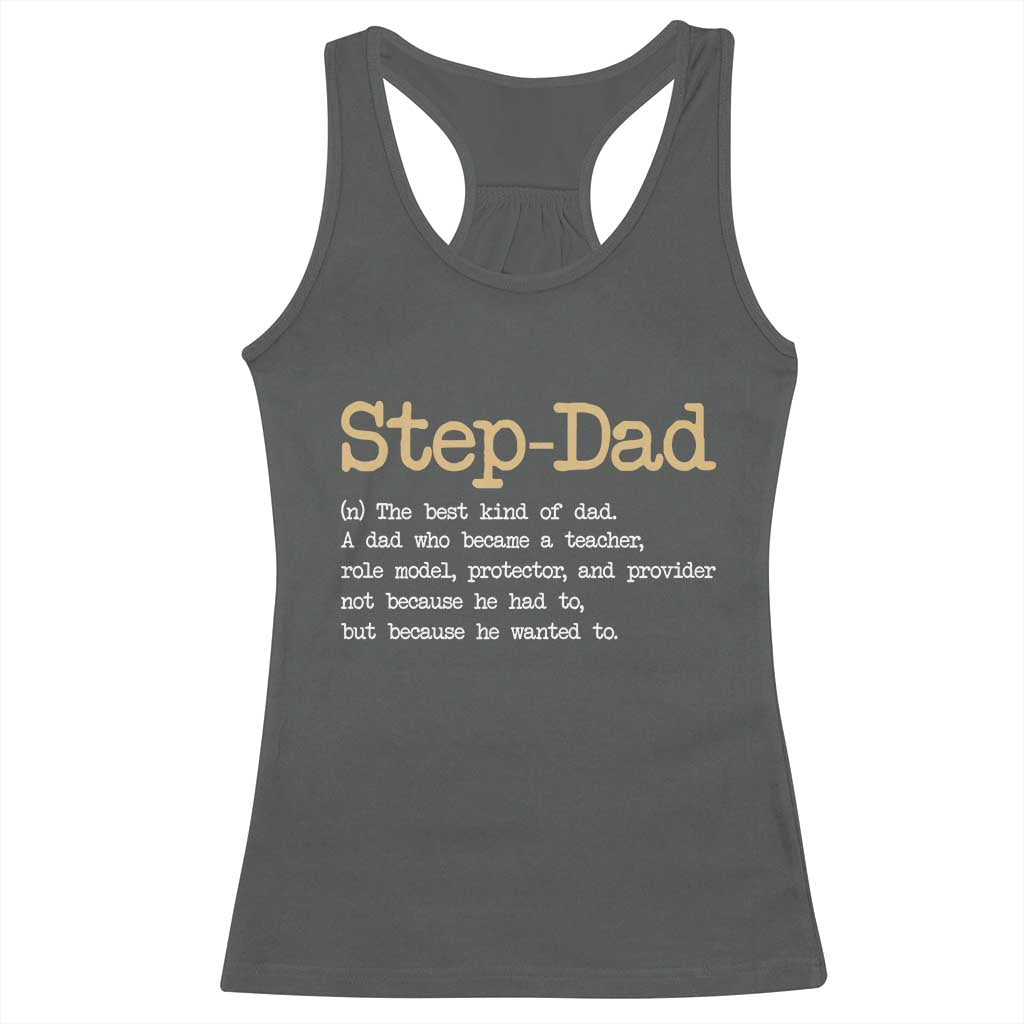 Stepdad Gifts Racerback Tank Top Step Dad Definition Bonus Dad Fathers Day