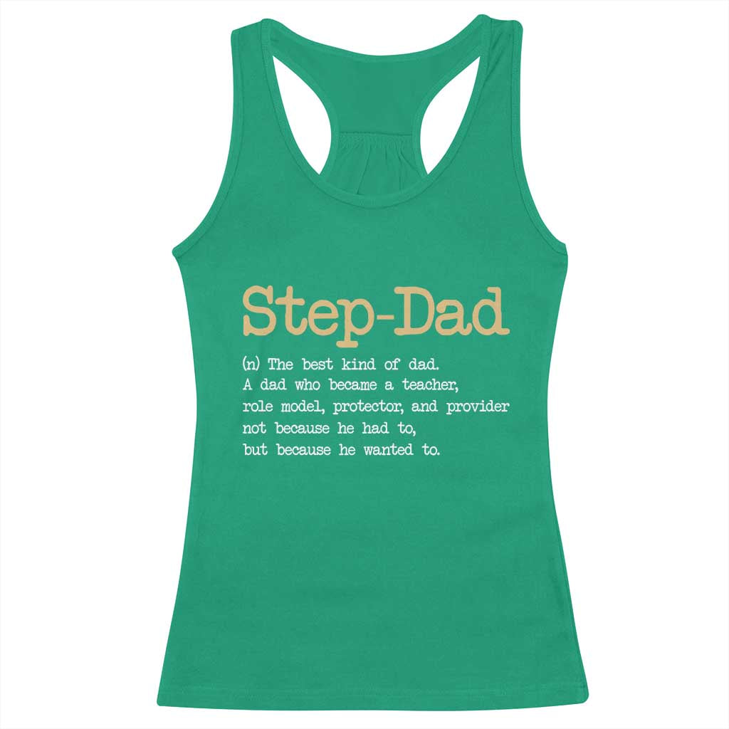 Stepdad Gifts Racerback Tank Top Step Dad Definition Bonus Dad Fathers Day