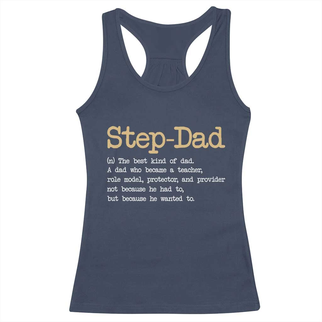 Stepdad Gifts Racerback Tank Top Step Dad Definition Bonus Dad Fathers Day