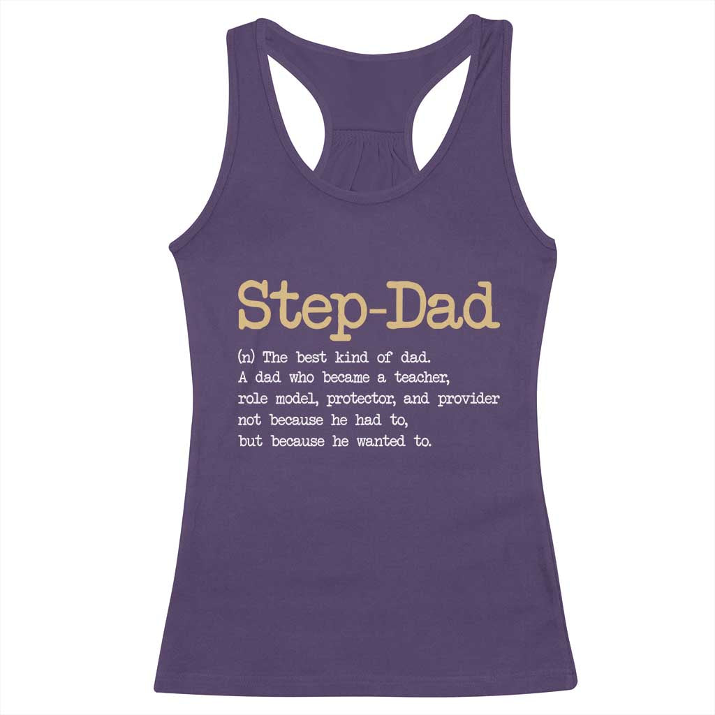 Stepdad Gifts Racerback Tank Top Step Dad Definition Bonus Dad Fathers Day