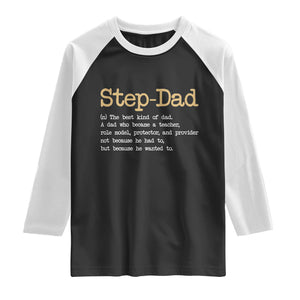 Stepdad Gifts Raglan Shirt Step Dad Definition Bonus Dad Fathers Day