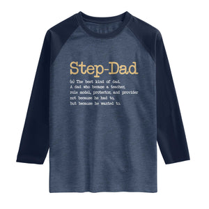 Stepdad Gifts Raglan Shirt Step Dad Definition Bonus Dad Fathers Day