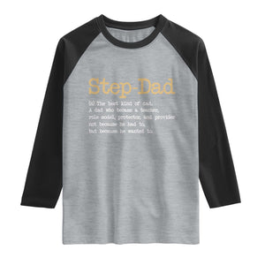 Stepdad Gifts Raglan Shirt Step Dad Definition Bonus Dad Fathers Day