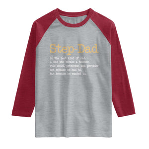 Stepdad Gifts Raglan Shirt Step Dad Definition Bonus Dad Fathers Day