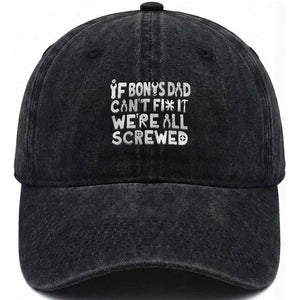 Funny Stepdad Gifts Washed Cotton Baseball Cap If Bonus Dad Cant Fix It Stepfather Fathers Day