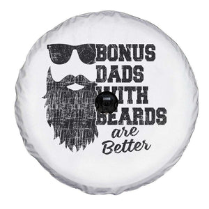 Bonus Dads With Beards Are Better Spare Tire Cover Retro Step Dad Fathers Day