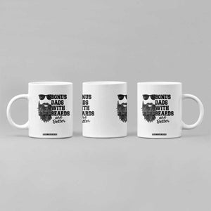 Bonus Dads With Beards Are Better Coffee Mug Retro Step Dad Fathers Day