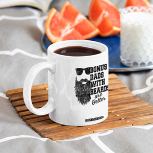 Bonus Dads With Beards Are Better Coffee Mug Retro Step Dad Fathers Day