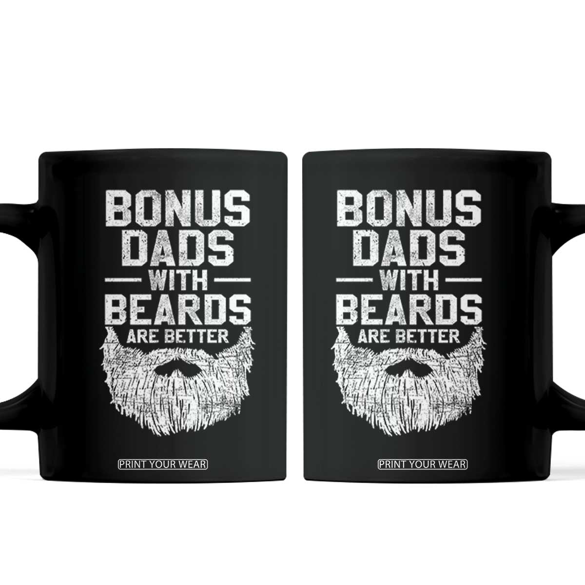 Bonus Dads With Beards Are Better Coffee Mug Funny Stepdad Stepfather Fathers Day