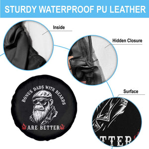 Bonus Dad Gifts Spare Tire Cover Retro Bigfoot Stepdad With Beards Are Better TS10 Print Your Wear